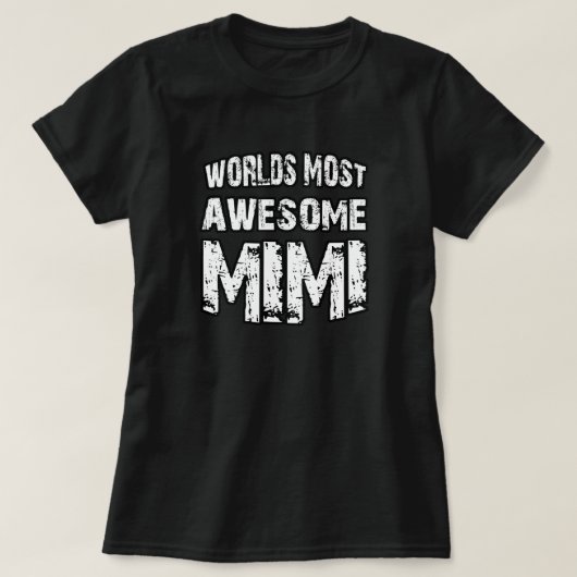 's Werelds meest Geweldige Mimi T-shirt (Design voorkant)