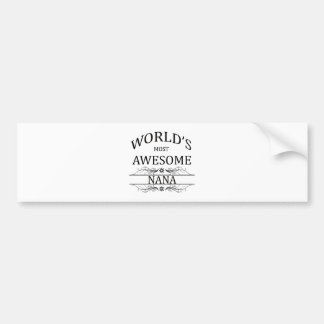 's Werelds meest Geweldige nana Bumpersticker