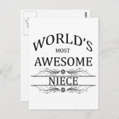 's Werelds meest Geweldige nicht Briefkaart (Voorkant / Achterkant)