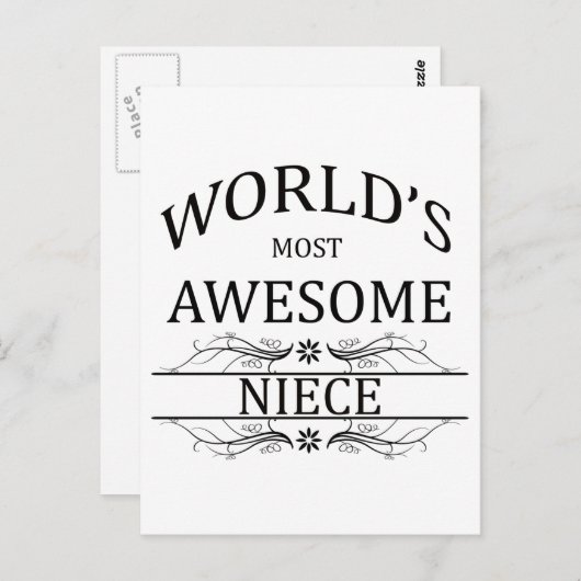 's Werelds meest Geweldige nicht Briefkaart (Voorkant / Achterkant)