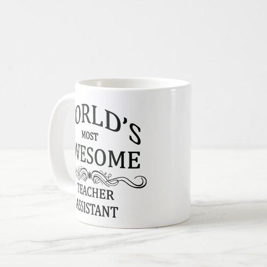 's Werelds meest Geweldige onderwijsassistent Koffiemok (Voorkant links)