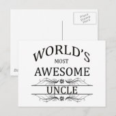 's Werelds meest Geweldige oom Briefkaart (Voorkant / Achterkant)