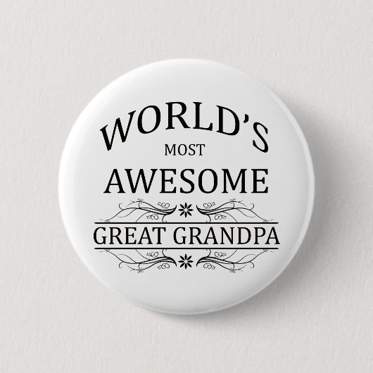 's Werelds meest Geweldige opa Ronde Button 5,7 Cm (Voorkant)