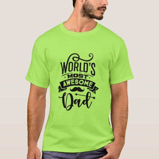 's Werelds meest Geweldige pap T-Shirt (Voorkant)