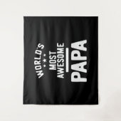 's Werelds meest Geweldige papa-pater cadeau Wandkleed (Voorkant)