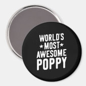's Werelds meest Geweldige papaver | vader opa Magneet (Voorkant / Achterkant)