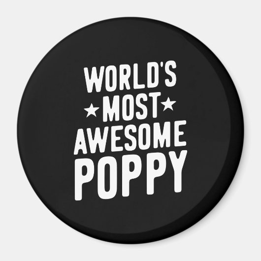's Werelds meest Geweldige papaver | vader opa Magneet (Voorkant)