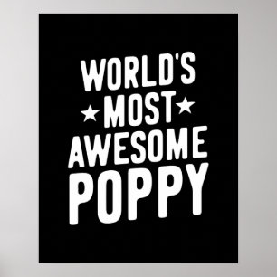's Werelds meest Geweldige papaver   vader opa Poster