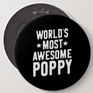 's Werelds meest Geweldige papaver vader opa Ronde Button 6,0 Cm