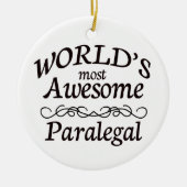 's Werelds meest Geweldige paralegal Keramisch Ornament (Voorkant)