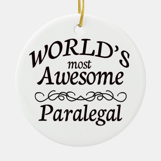 's Werelds meest Geweldige paralegal Keramisch Ornament (Voorkant)