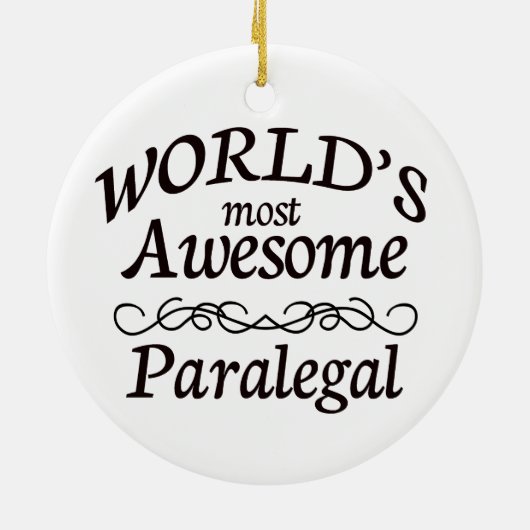 's Werelds meest Geweldige paralegal Keramisch Ornament (Achterkant)