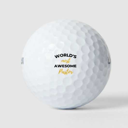 's Werelds meest Geweldige pastor bl Golfballen (Voorkant)