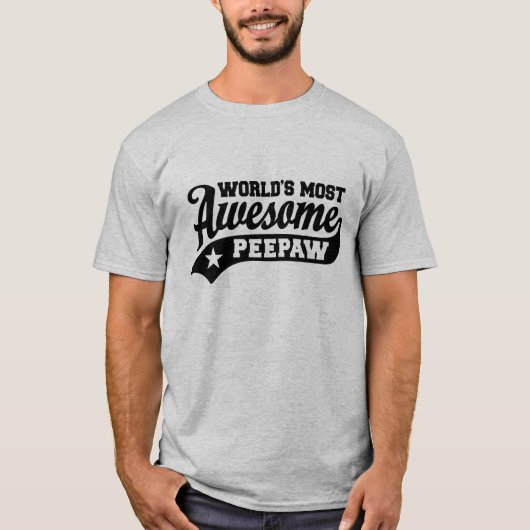 's Werelds meest Geweldige PeePaw T-shirt (Voorkant)