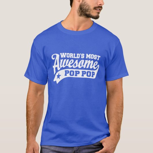 's Werelds meest Geweldige Pop Pop T-shirt (Voorkant)