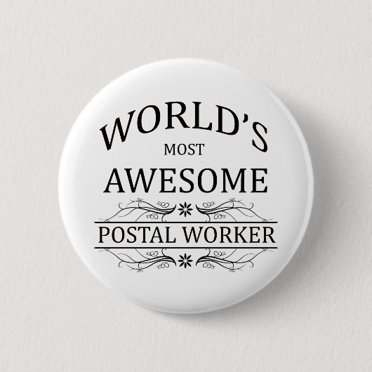 's Werelds meest Geweldige postarbeider Ronde Button 5,7 Cm (Voorkant)