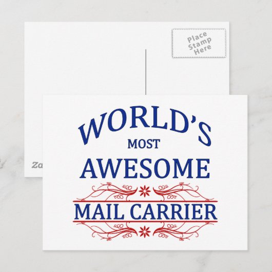 's Werelds meest Geweldige postdrager Briefkaart (Voorkant / Achterkant)