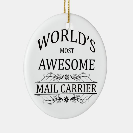 's Werelds meest Geweldige postdrager Keramisch Ornament (Rechts)