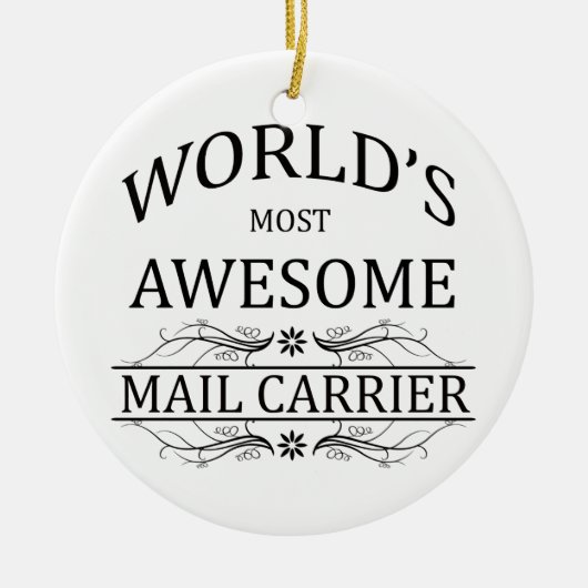 's Werelds meest Geweldige postdrager Keramisch Ornament (Voorkant)