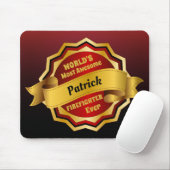 's Werelds meest Geweldige prijs voor brandweerlie Muismat (Met muis)