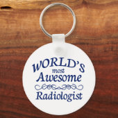 's Werelds meest Geweldige radioloog Sleutelhanger (Voorkant)