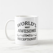 's Werelds meest Geweldige receptioniste Koffiemok (Links)