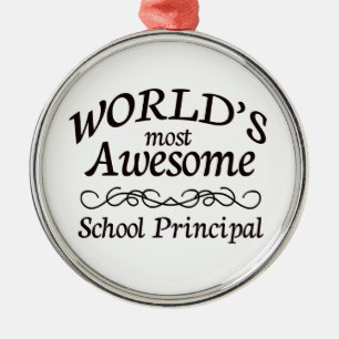 's Werelds meest Geweldige schoolhoofd Metalen Ornament