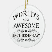 's Werelds meest Geweldige schoonmaakster Keramisch Ornament (Links)