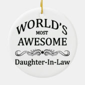 's Werelds meest Geweldige schoonmaakster Keramisch Ornament (Achterkant)