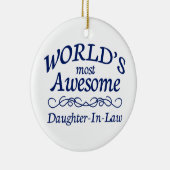 's Werelds meest Geweldige schoonmaakster Keramisch Ornament (Rechts)