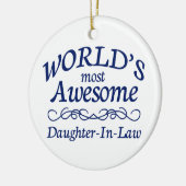 's Werelds meest Geweldige schoonmaakster Keramisch Ornament (Links)