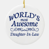 's Werelds meest Geweldige schoonmaakster Keramisch Ornament (Achterkant)