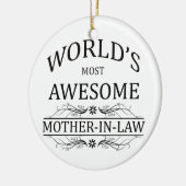 's Werelds meest Geweldige schoonmoeder Keramisch Ornament (Links)