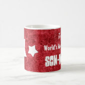 's Werelds meest Geweldige SON-IN-LAW Red Grunge V Koffiemok (Center)