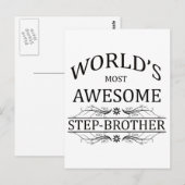 's Werelds meest Geweldige Stepbroeder Briefkaart (Voorkant / Achterkant)
