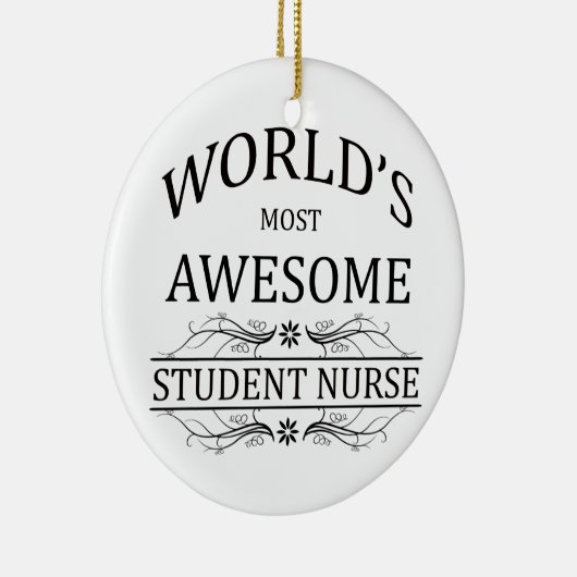 's Werelds meest Geweldige studentenverpleegster Keramisch Ornament (Rechts)