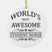 's Werelds meest Geweldige studentenverpleegster Keramisch Ornament (Voorkant)