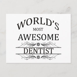 's Werelds meest Geweldige tandarts Briefkaart