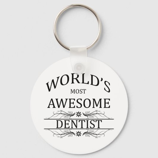 's Werelds meest Geweldige tandarts Sleutelhanger (Voorkant)