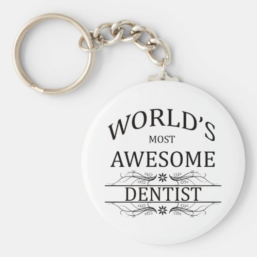 's Werelds meest Geweldige tandarts Sleutelhanger (Voorkant)