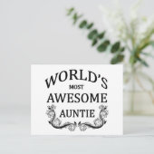 's Werelds meest Geweldige tante Briefkaart (Staand voorkant)