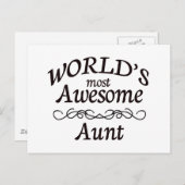 's Werelds meest Geweldige tante Briefkaart (Voorkant / Achterkant)