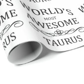 's Werelds meest Geweldige Taurus Cadeaupapier (Rol Hoek)