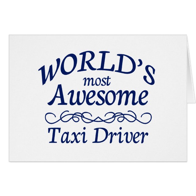 's Werelds meest Geweldige taxichauffeur (Voorkant Horizontaal)