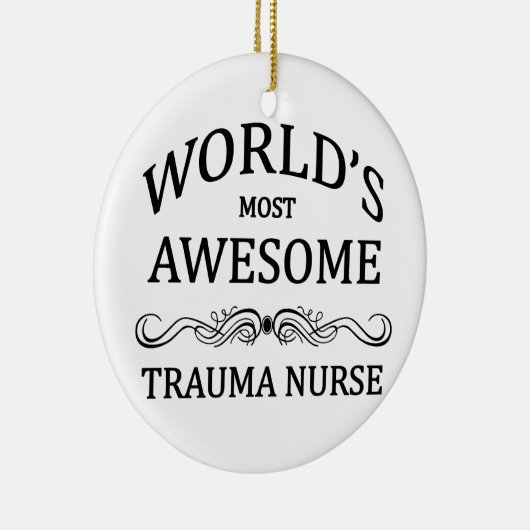 's Werelds meest Geweldige trauma-verpleegster Keramisch Ornament (Rechts)
