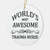 's Werelds meest Geweldige trauma-verpleegster Keramisch Ornament (Links)