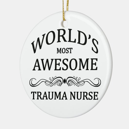 's Werelds meest Geweldige trauma-verpleegster Keramisch Ornament (Links)