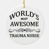 's Werelds meest Geweldige trauma-verpleegster Keramisch Ornament (Achterkant)