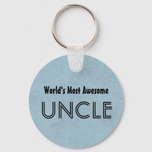 's Werelds meest Geweldige UNCLE Blue Grunge Sleutelhanger (Voorkant)