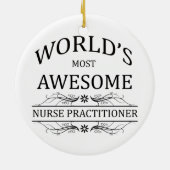 's Werelds meest Geweldige verpleegkundige Keramisch Ornament (Achterkant)